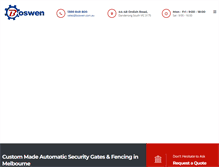 Tablet Screenshot of boswen.com.au